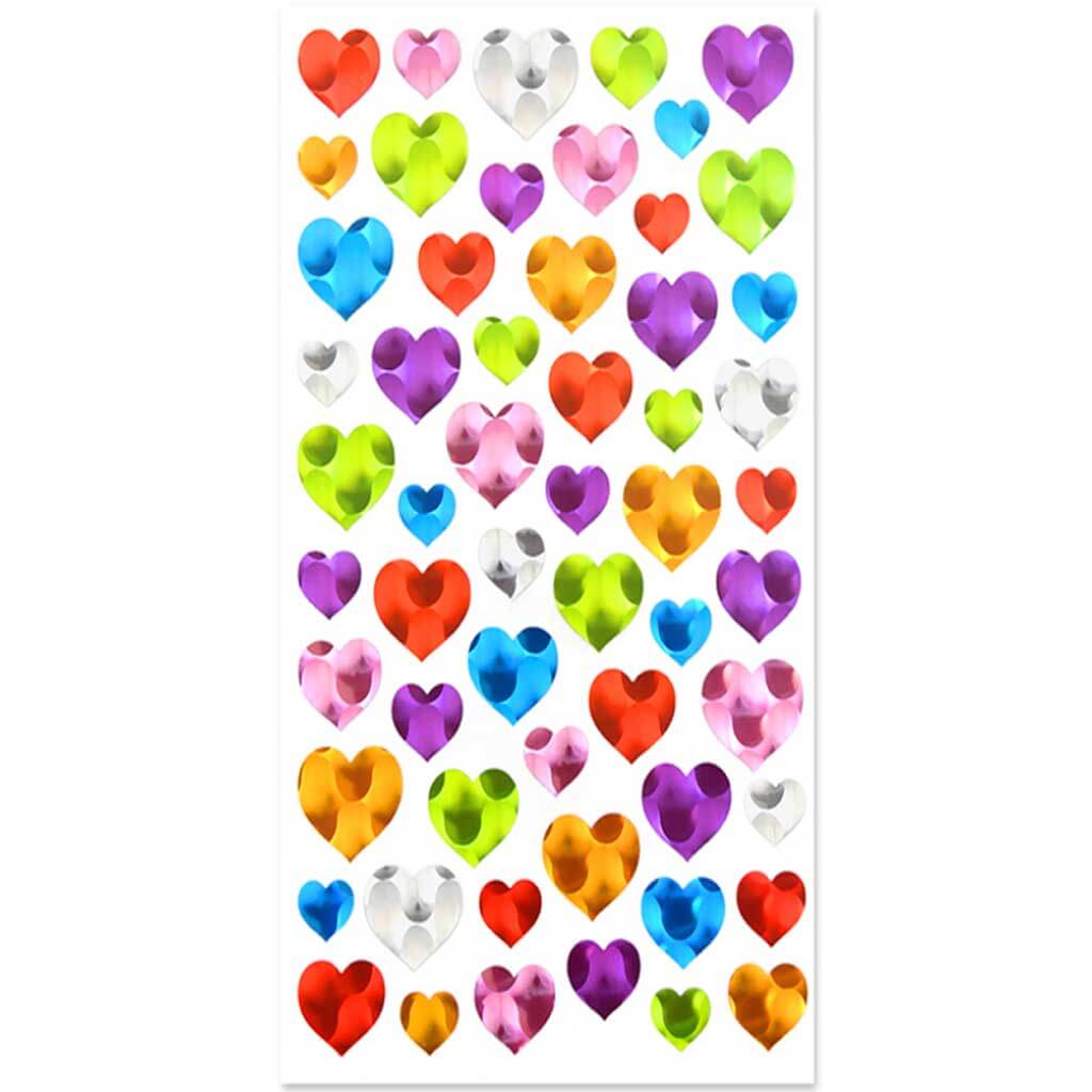 Paper Craft Sticker Holographic Icons Heart 5.5 x 8.25