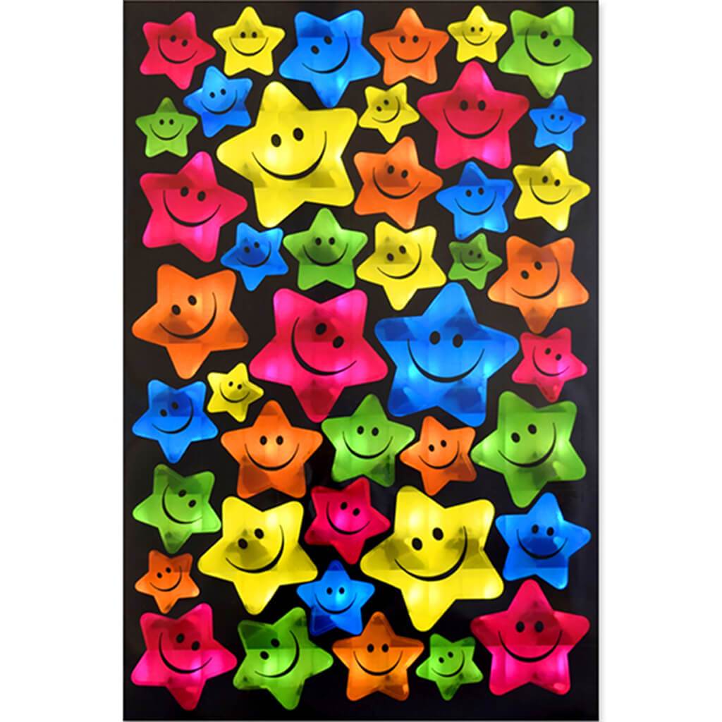 Paper Craft Sticker Holographic Icons Star 5.5 x 8.25