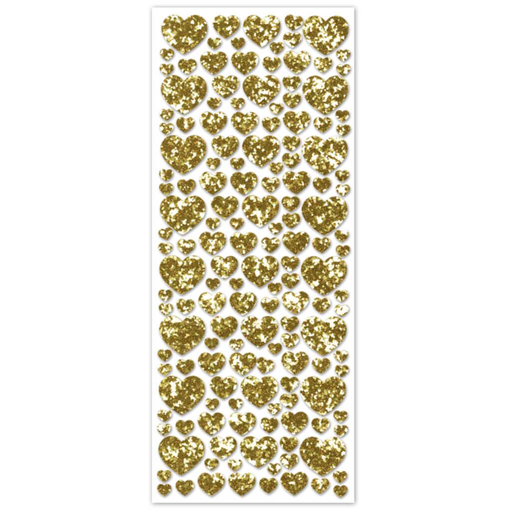 Glitter Shapes Vintage Gold Heart 12.5 x 30.5cm