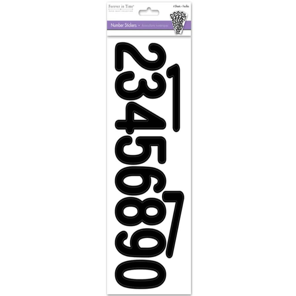 Numbers Forever in Time Stickers