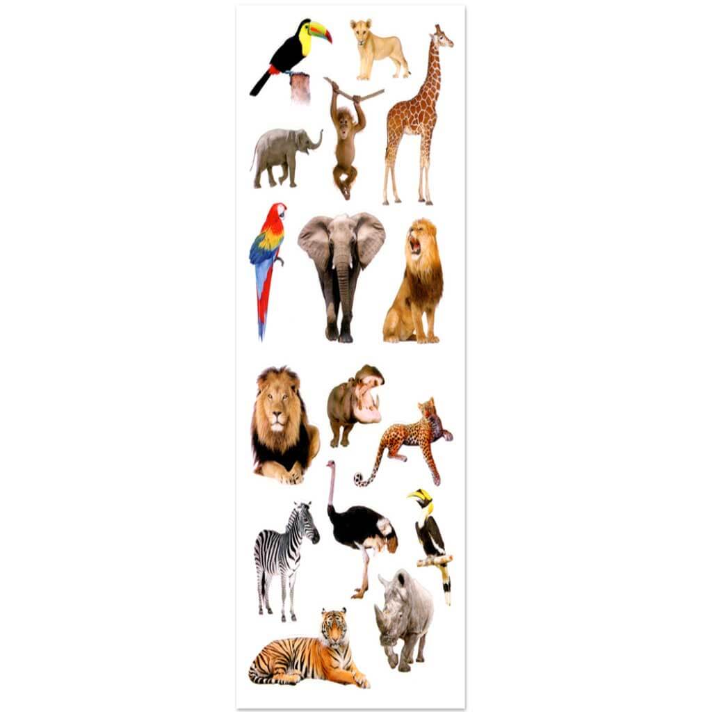 Paper Craft Sticker 5in x 12in Safari