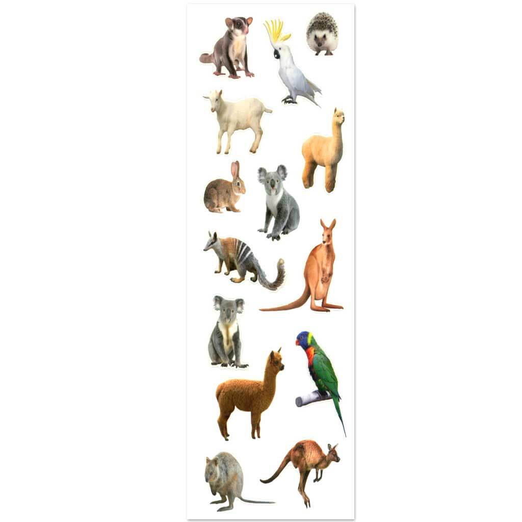 Craft Sticker Classic Themes Exotic Creatures 5 x 12in Clear