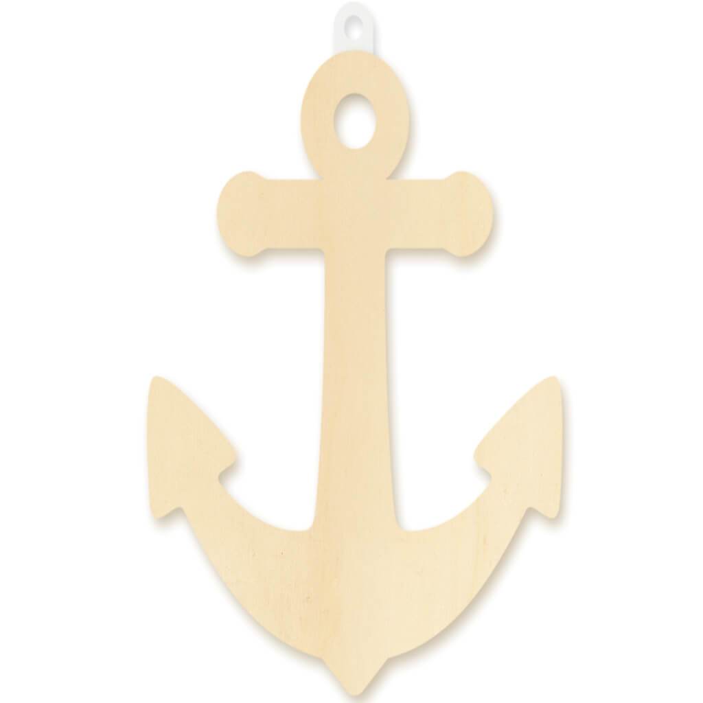 Wood Decor: DIY Wall Plaques Anchor 4mm 8.5in