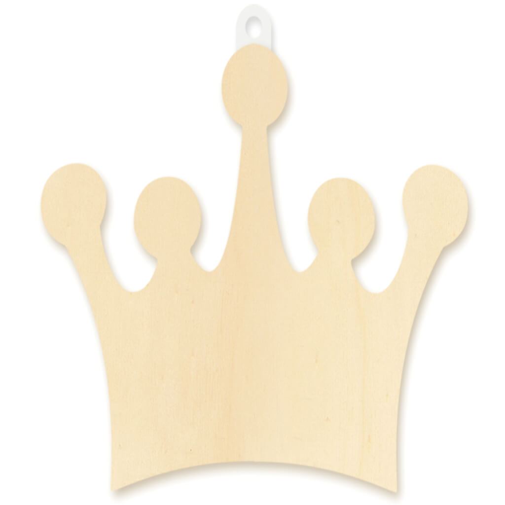 Wood Decor: DIY Wall Plaques Crown 4mm 8.5in