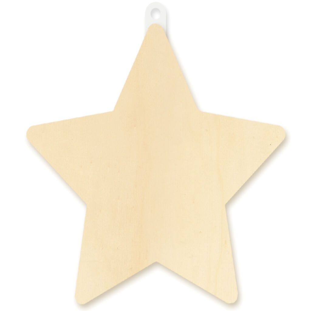 Wood Decor: DIY Wall Plaques Star 4mm 8.5in