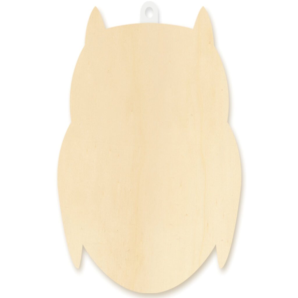 Wood Decor: DIY Wall Plaques Owl 4mm 8.5in
