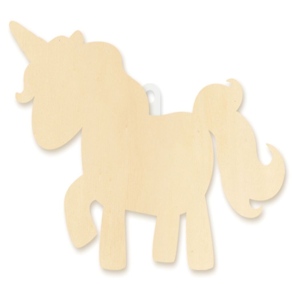 Wood Decor: DIY Wall Plaques Unicorn 4mm 8.5in