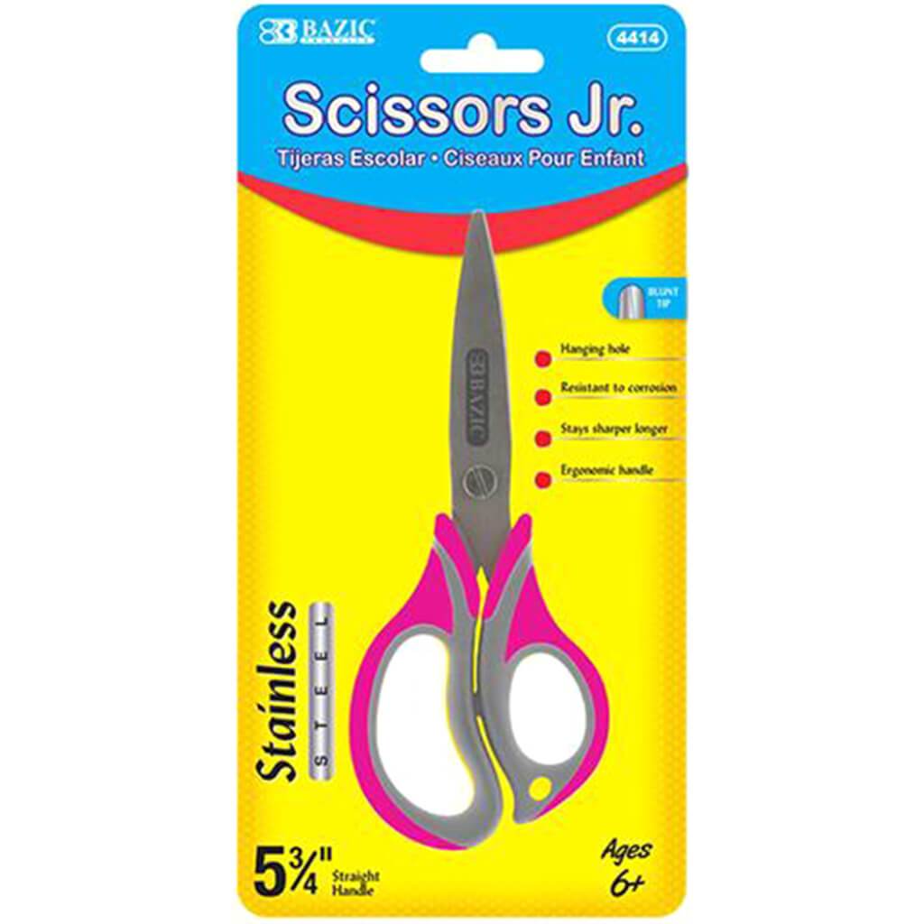 Bazic Two-Tone Soft Grip Kid's Scissors 5-3/4in