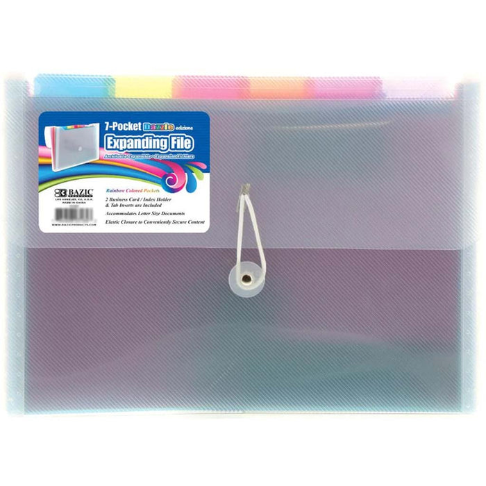Rainbow 7-pocket Letter Size Poly Expanding File