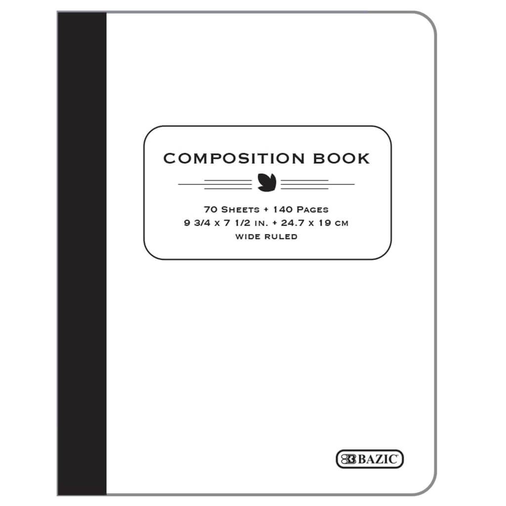 Composition Book Poly Cover Wide Ruled