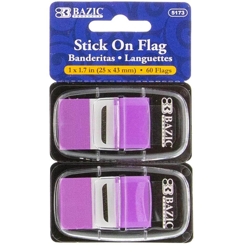 Neon Color Standard Flags with Dispenser 1in x 1.7in 30ct