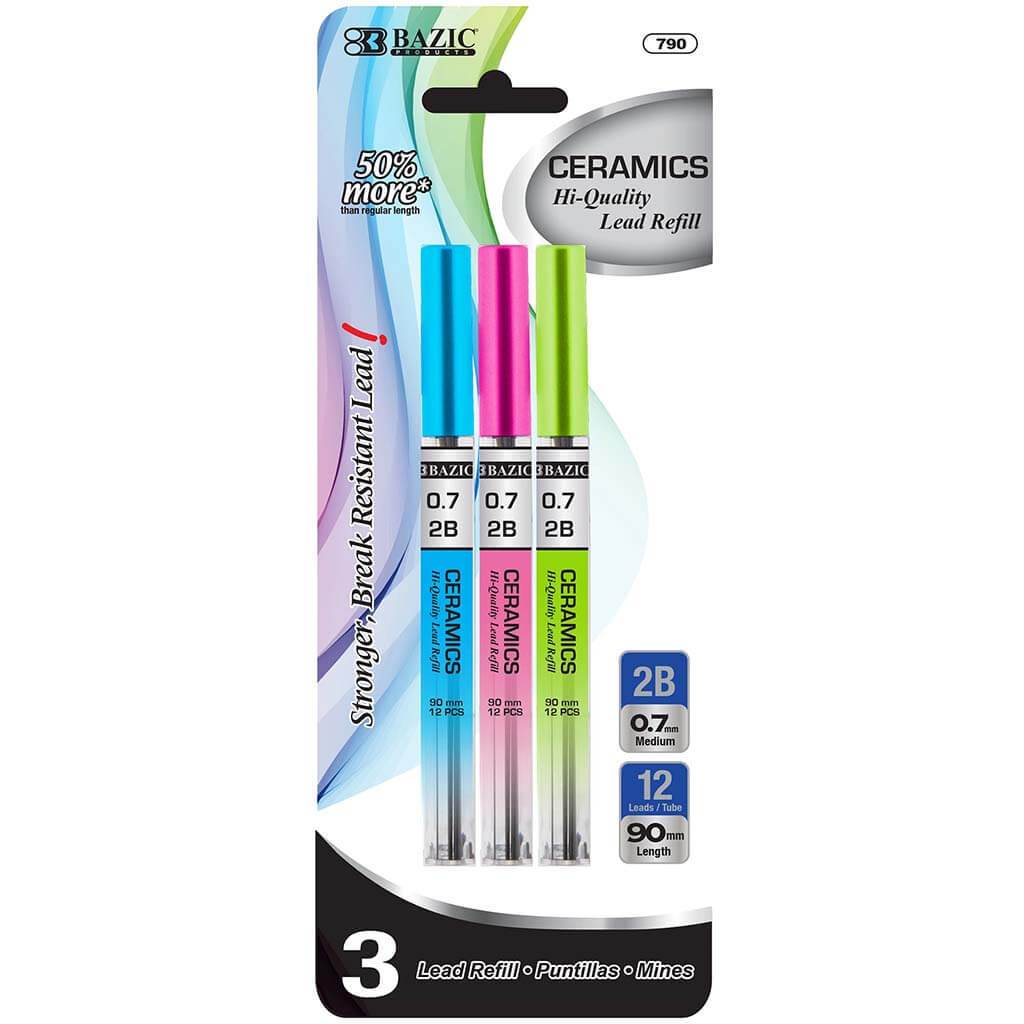 Ceramics High Quality Mechanical Pencil Leads 0.7 mm 3pack