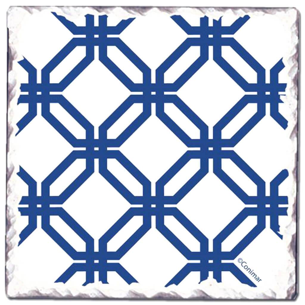 Single Tile Coaster Indigo 3