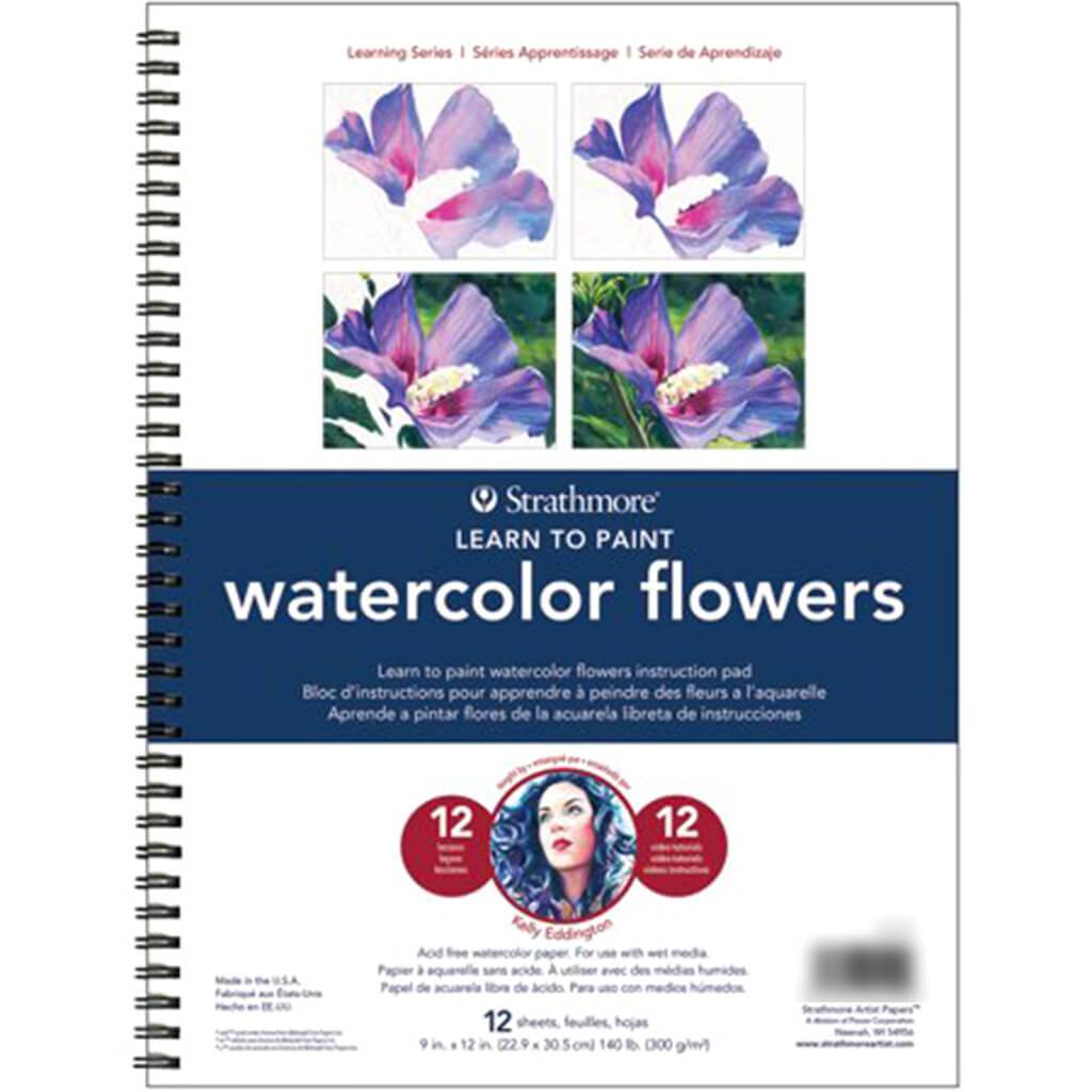 Strathmore Watercolor Flowers 9in x 12in