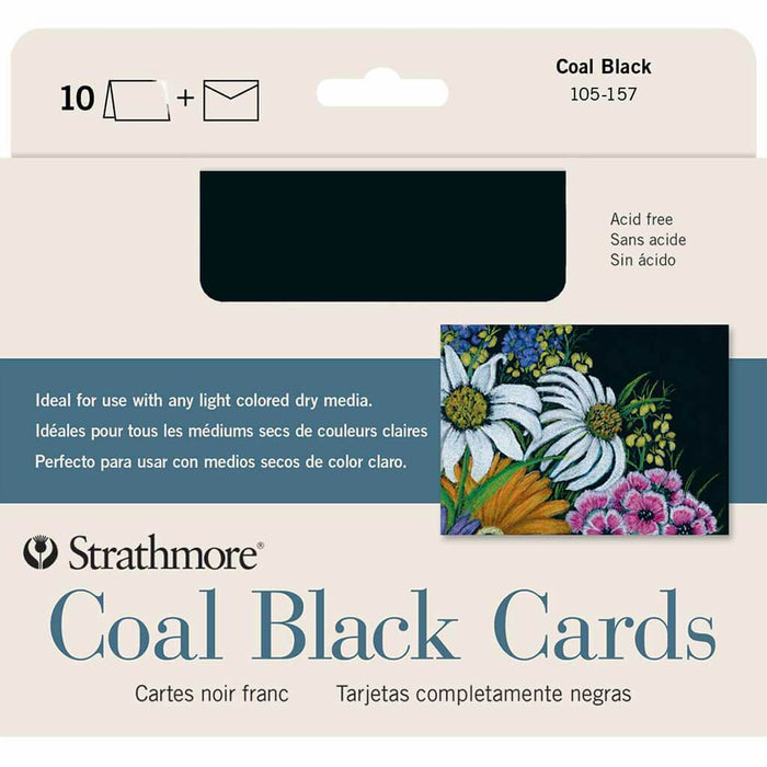 Strathmore Blank Card Black Artigain 5in x 7in