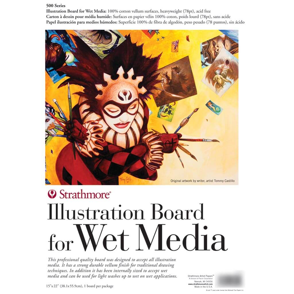 Strathmore 500 Illustration Board Wet Media 22in x 30in