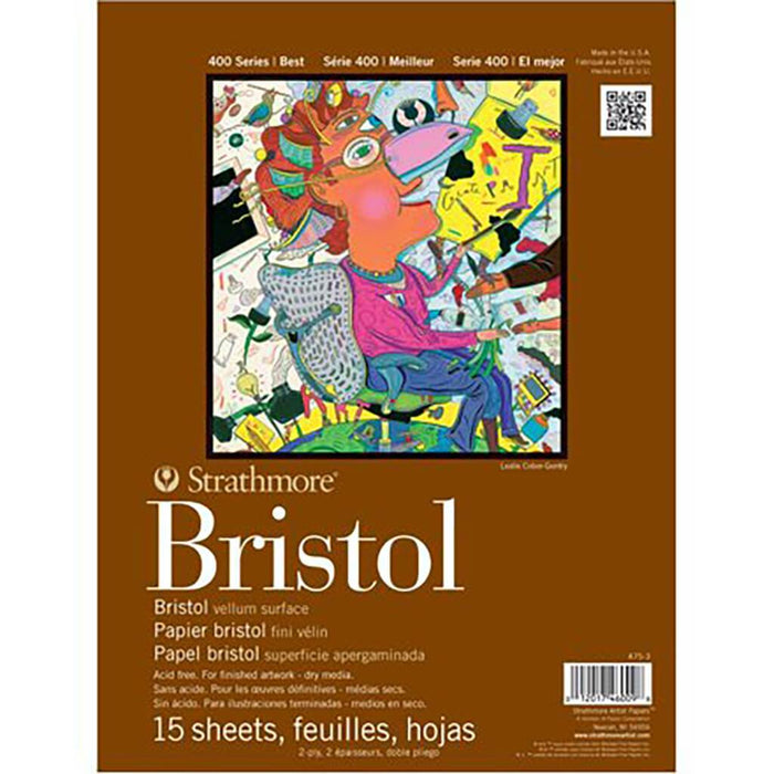 Strathmore 400 Bristol 2Ply Vellum 9in x 12in