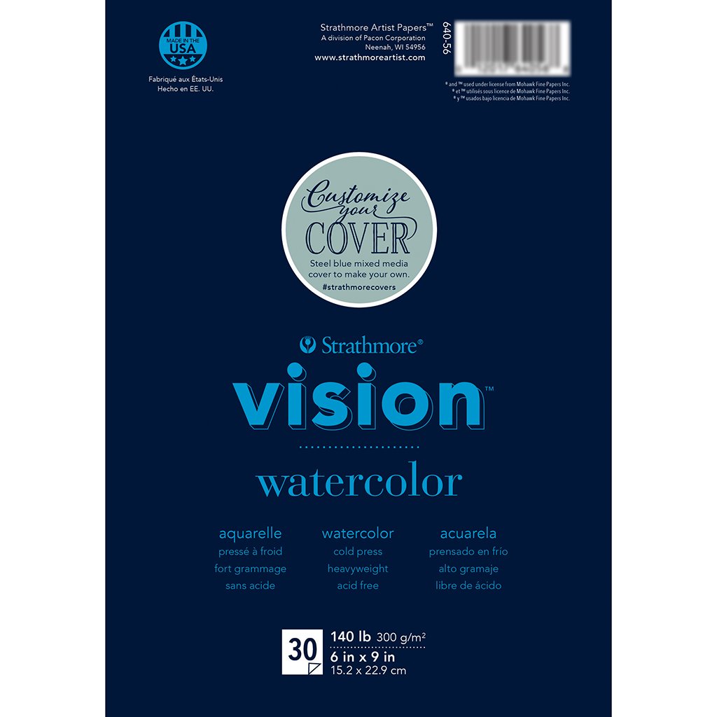 Strathmore Vision Custom Watercolor Pad 6in x 9in