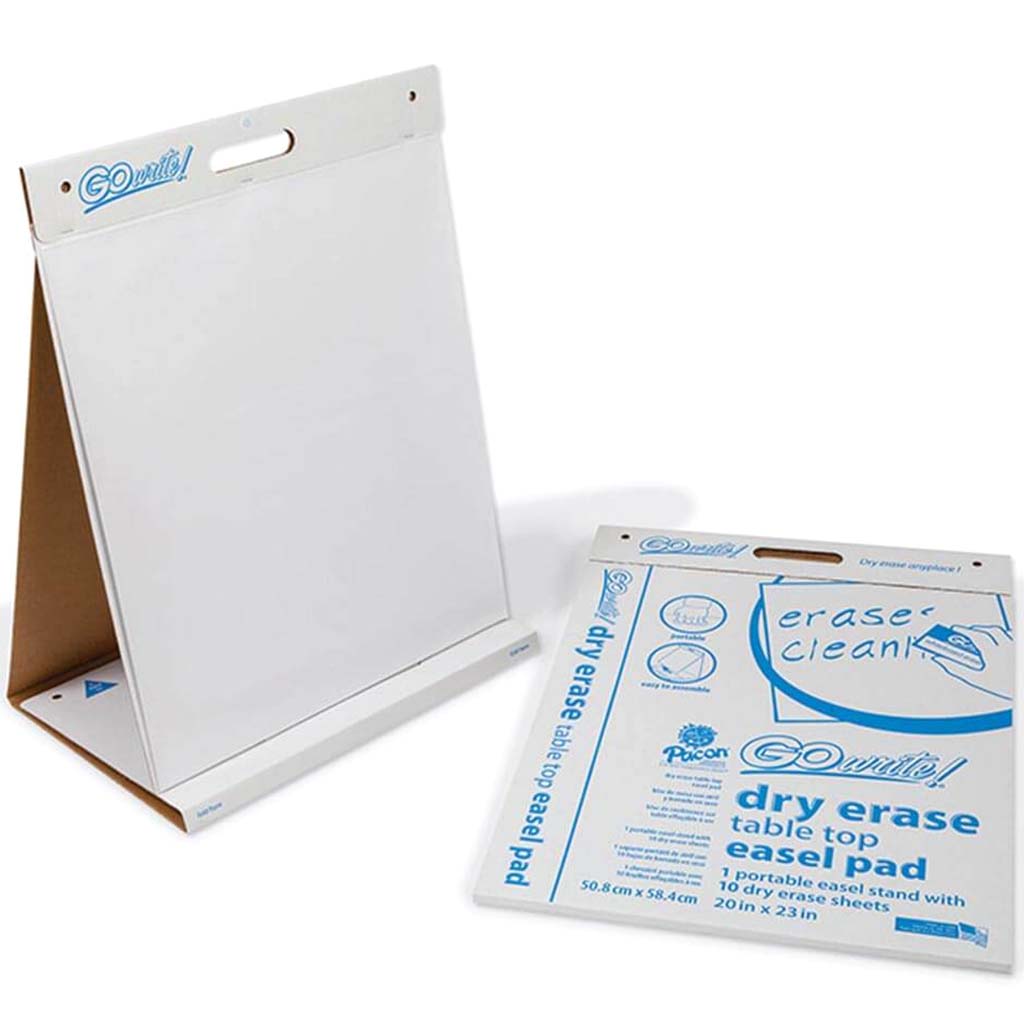 Dry Erase Table Top Easel Pads 20in x 23in White