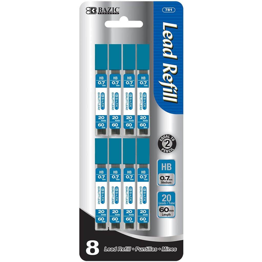 Mechanical Pencil Leads 0.7mm 8pack 20ct