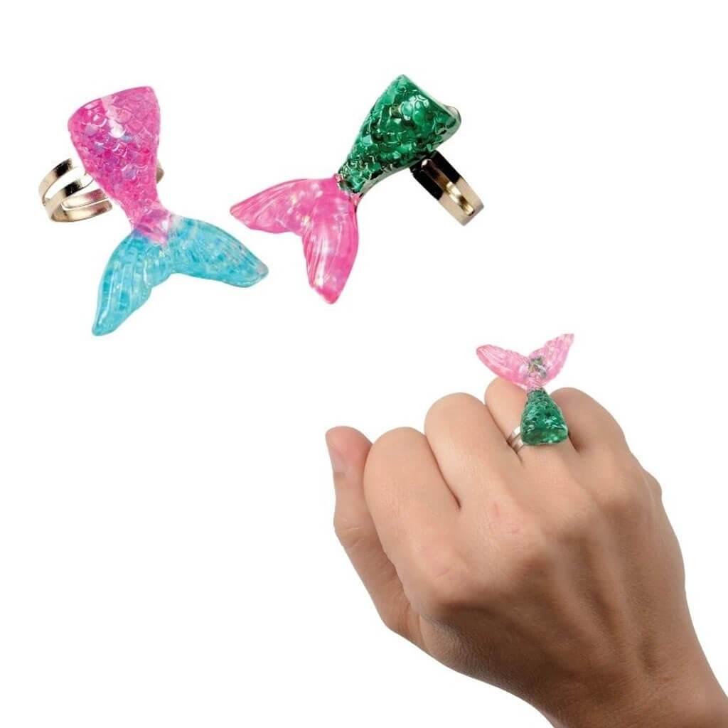 Mermaid Tail Rings 6pc