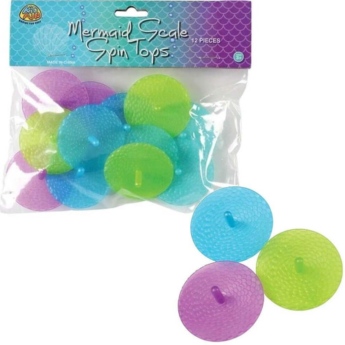 Mermaid Scale Spin Tops