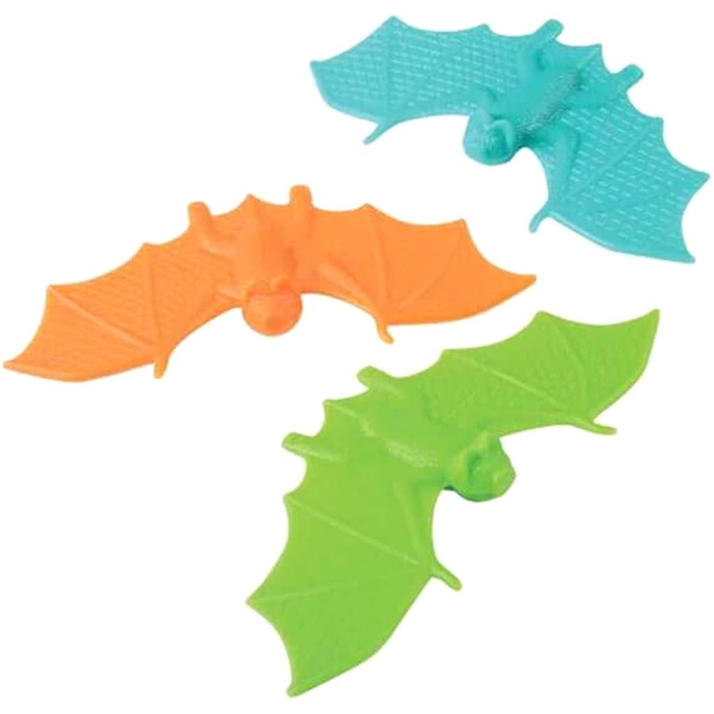 Halloween Plastic Bats 6-pc