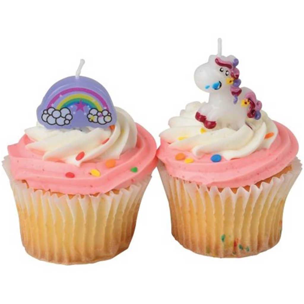 Unicorn Candles 4-Pc