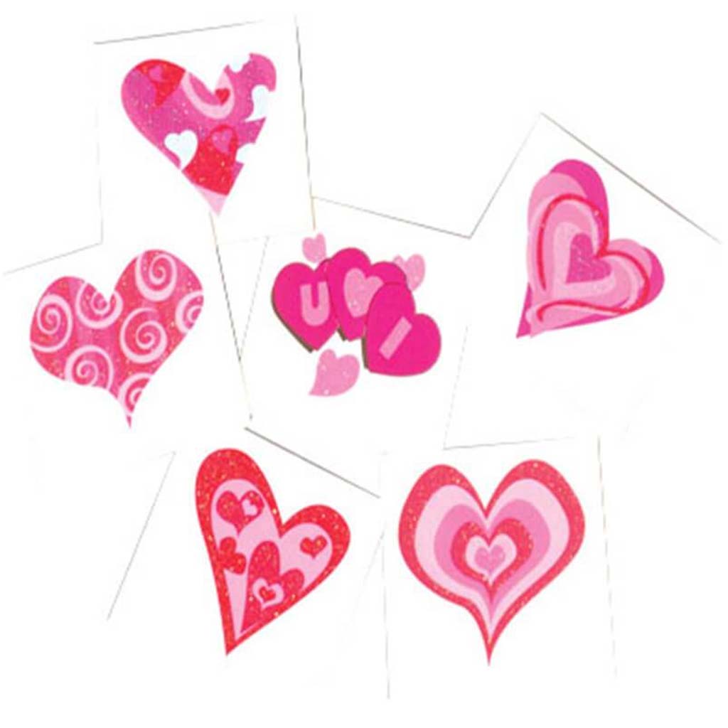 Heart Glitter Tattoos