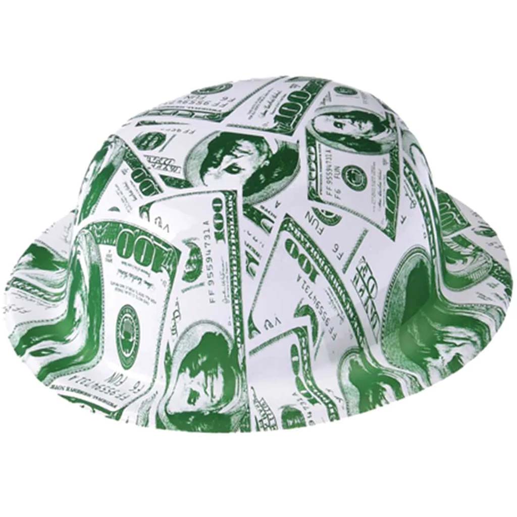 $100 Bill Derby Bowler Hats