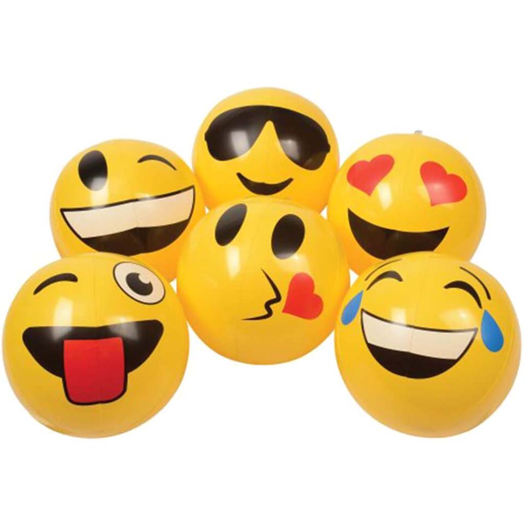 Inflatable Emoticon Balls 12in