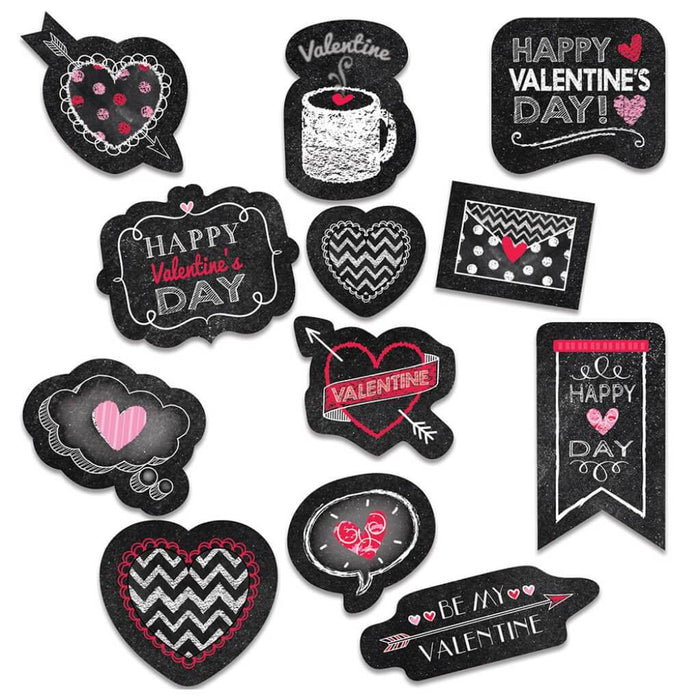 Valentine's Day Chalk Stickers