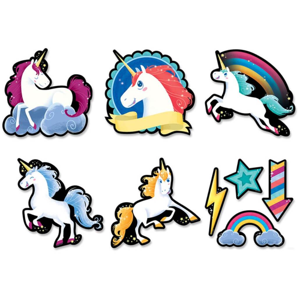 Unicorns 6in Designer Cut Outs