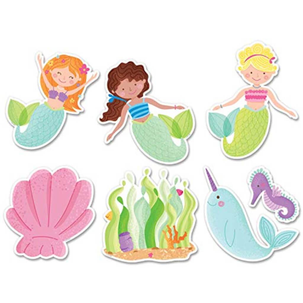 Mermaid Fun 6in Designer Cut Outs