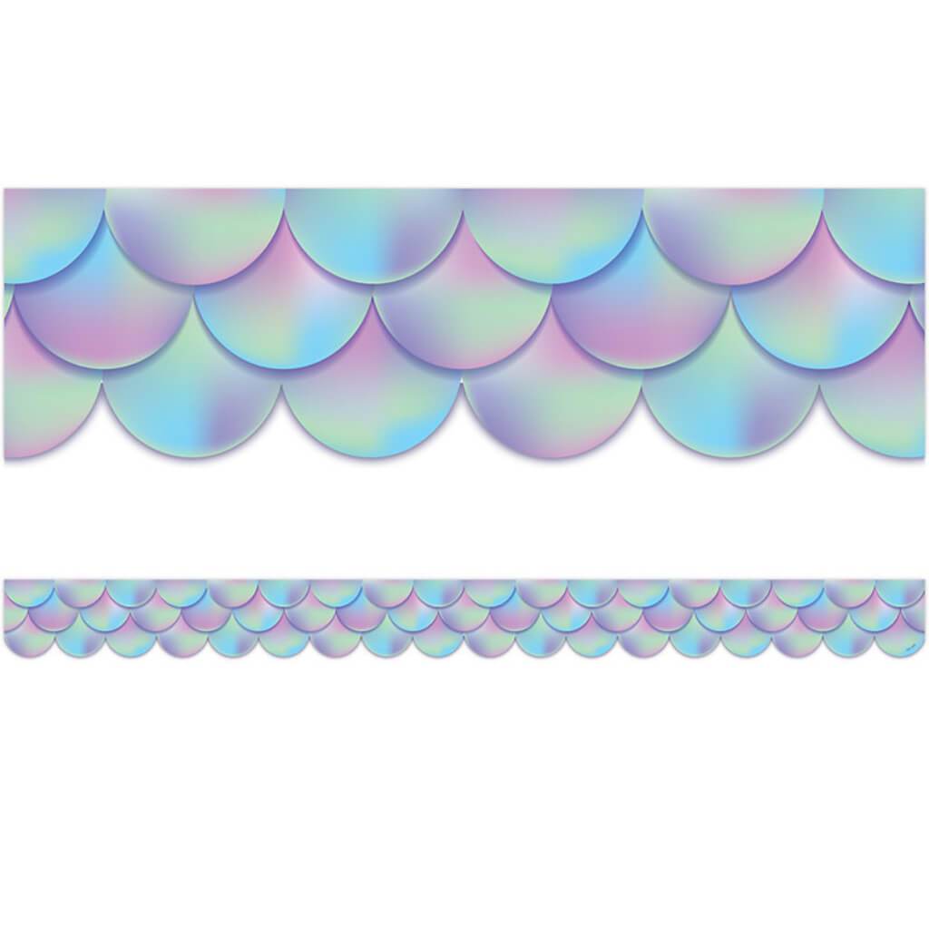 Iridescent Scallops Border