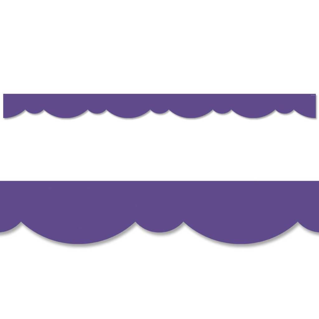 Ultra Violet Stylish Scallops Border