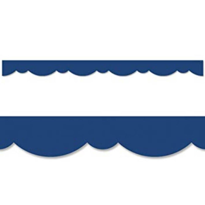 Blue Stylish Scallops Border