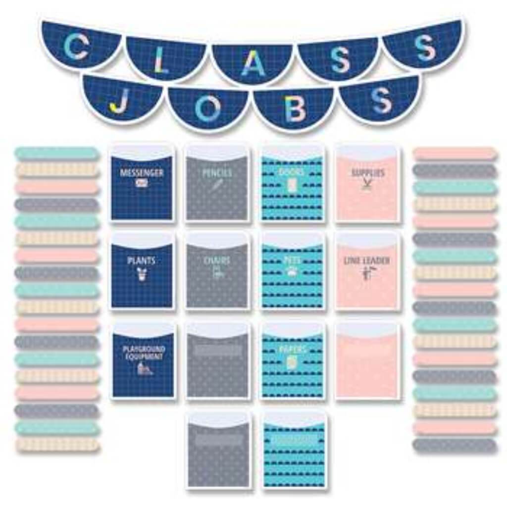 Calm &amp; Cool Class Jobs Mini Bulletin Board