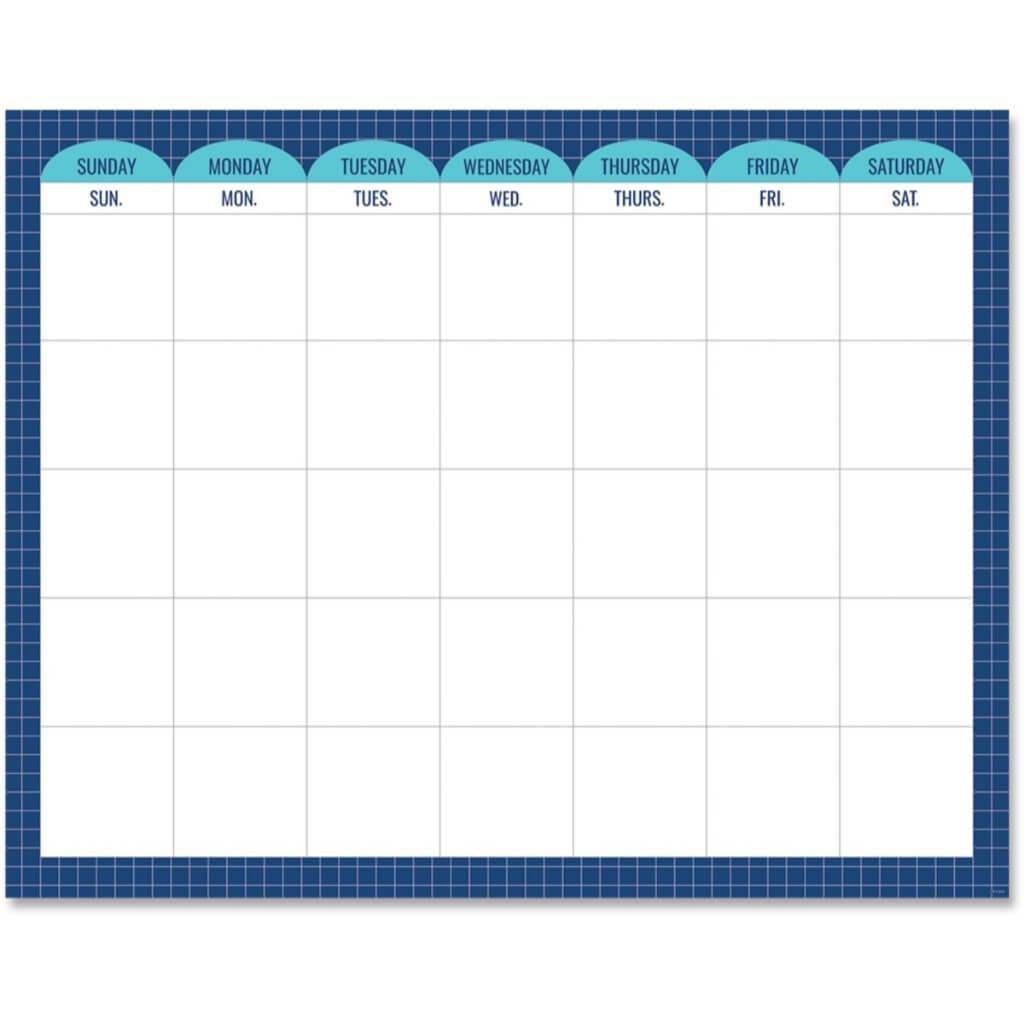 Calm &amp; Cool Calendar Chart