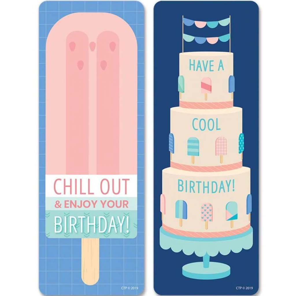 Calm &amp; Cool Happy Birthday Bookmarks