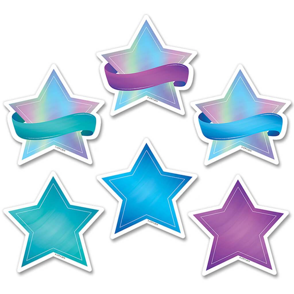 Mystical Magical Shimmering Stars 3in Designer Cut Outs