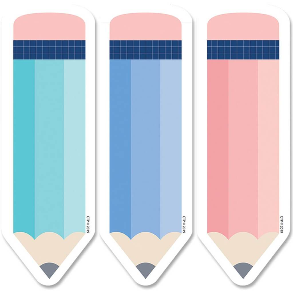 Calm &amp; Cool Pencils 6in Designer Cut Outs