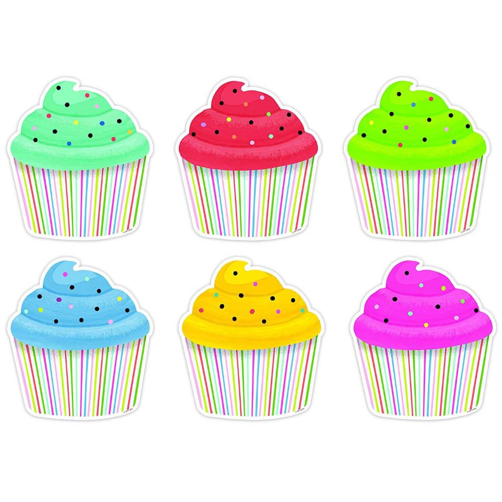 Cupcakes 6in Designer Cut Outs
