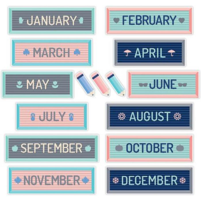 Calm & Cool Months of the Year Mini Bulletin Board