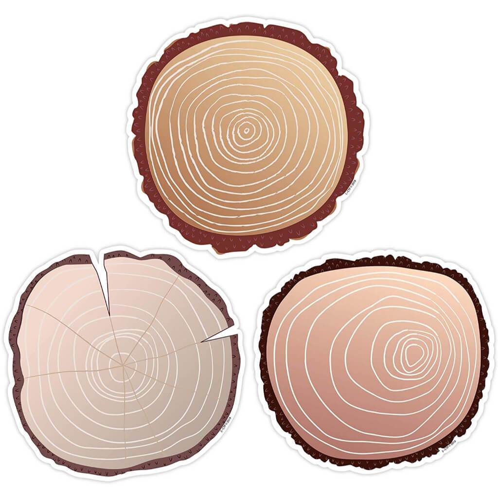 Woodland Friends Wood Slices 6in Designer Cut Outs