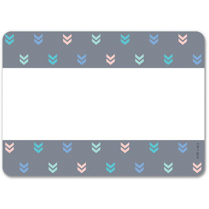 Calm & Cool Colorful Mini Chevrons Labels