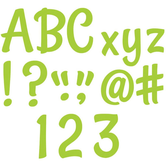 Stylish Lime Green 4in Designer Letters