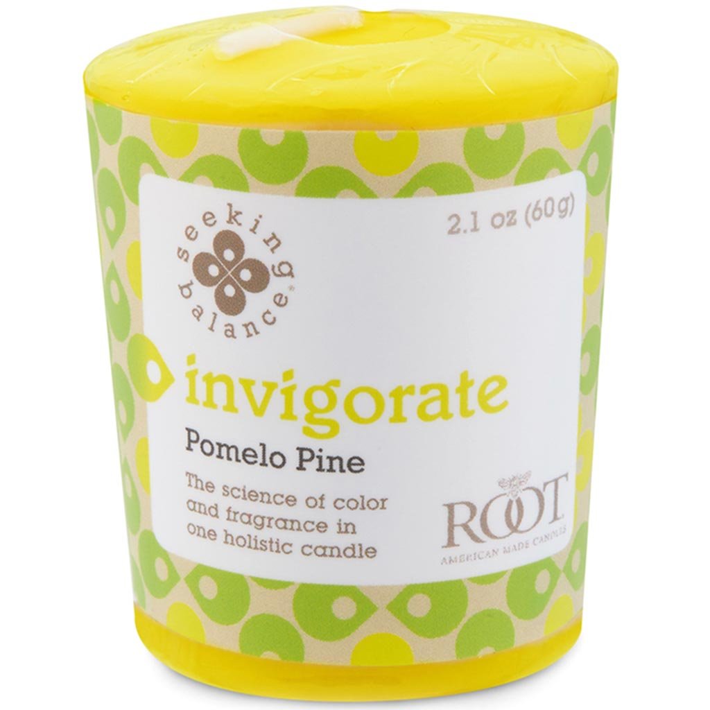 Seeking Balance Spa Votive Candle Invigorate Pomelo Pine, 2.1oz