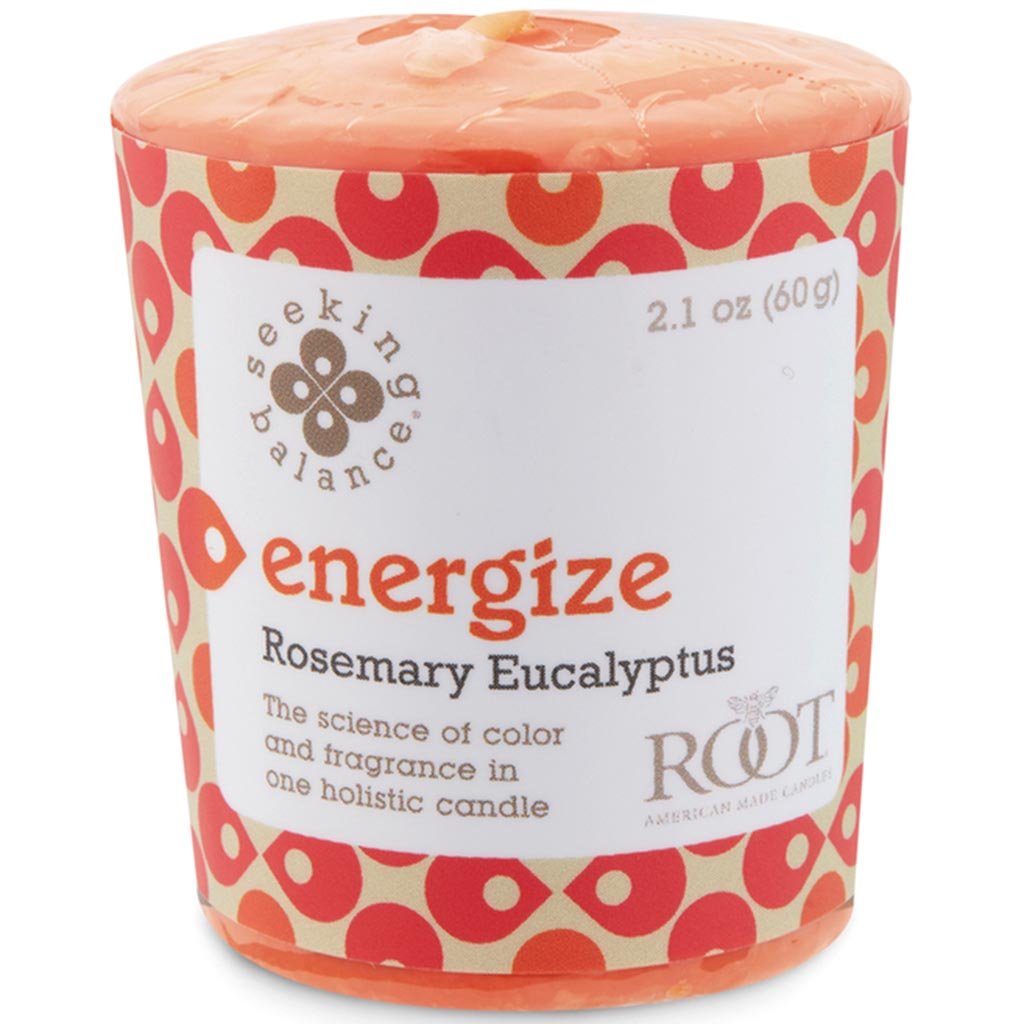 Seeking Balance Spa Votive Candle Energize Rosemary Eucalyptus, 2.1oz