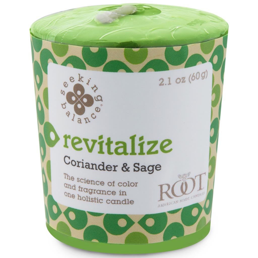 Seeking Balance Spa Votive Candle Revitalize Coriander and Sage, 2.1oz